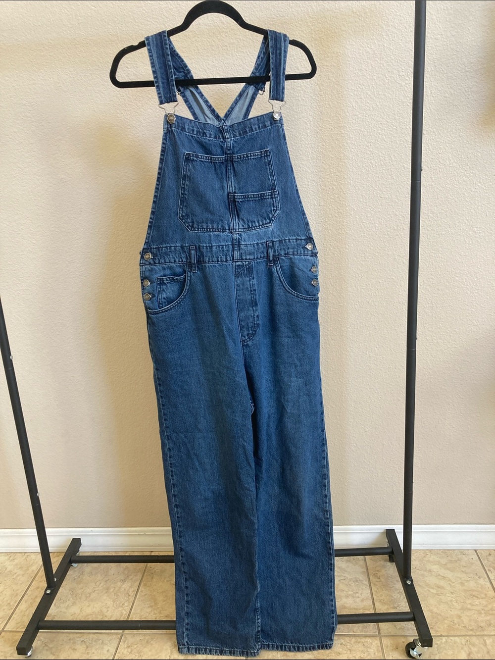 We The Free Classic Blue Denim Overalls - Women